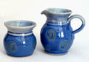 Lavender Tiny jug/sugar set Bandon Pottery