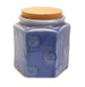 Lavender Hexagonal Storage Jar